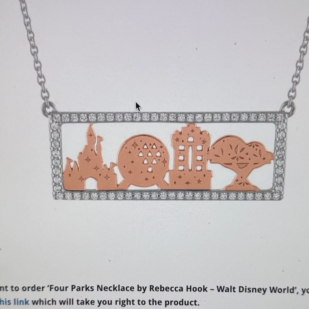 Four Parks Skyline Necklace in Rose Gold and Silver